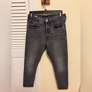 Levi’s 501 High Waisted Straight Legged Jeans